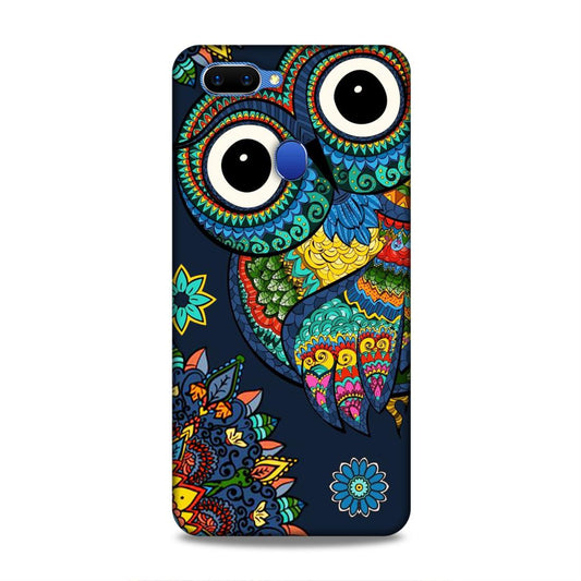 Owl and Mandala Flower Hard Back Case For Oppo A5 / Realme 2