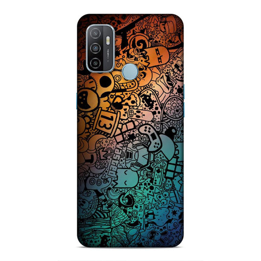 Abstract Hard Back Case For Oppo A33 2020 / A53 2020