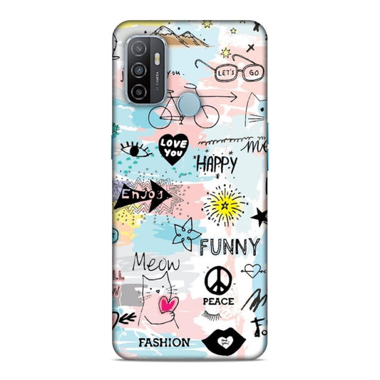 Quoted Hard Back Case For Oppo A33 2020 / A53 2020