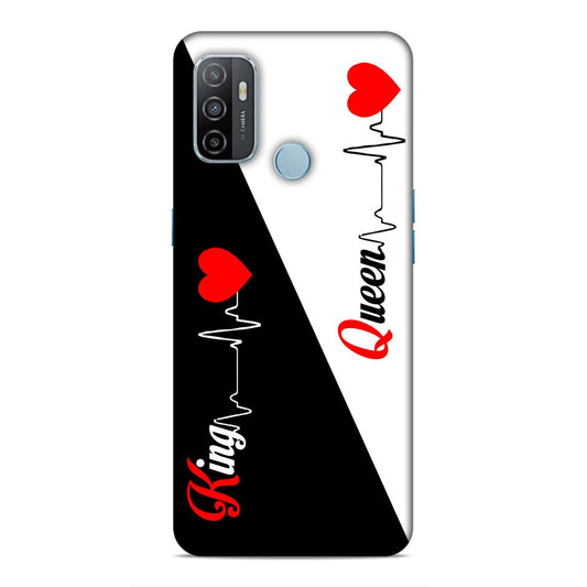 King Queen Love Hard Back Case For Oppo A33 2020 / A53 2020
