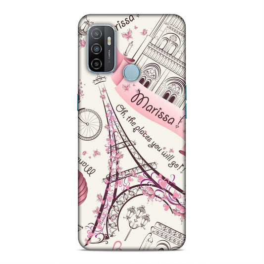 Love Efile Tower Hard Back Case For Oppo A33 2020 / A53 2020