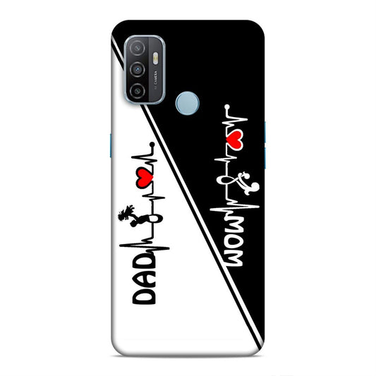 Mom Dad Hard Back Case For Oppo A33 2020 / A53 2020