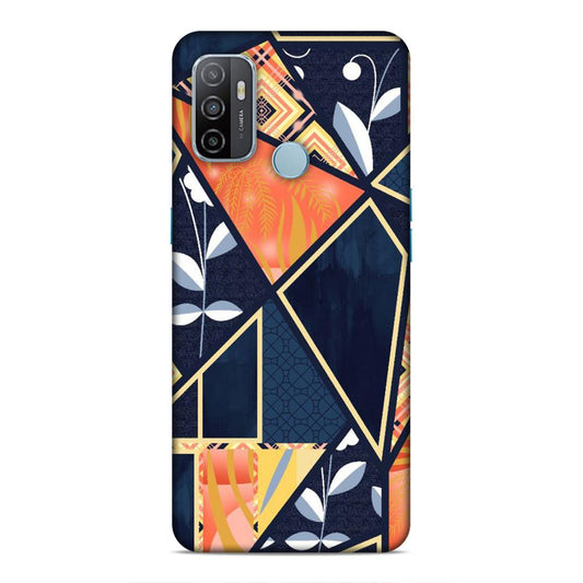 Floral Textile Pattern Hard Back Case For Oppo A33 2020 / A53 2020