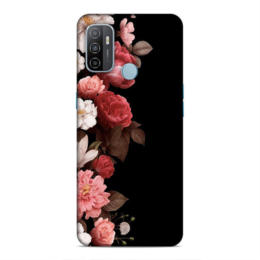 Floral in Black Hard Back Case For Oppo A33 2020 / A53 2020