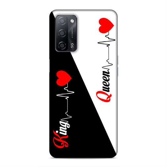 King Queen Love Hard Back Case For Oppo A53s 5G / A55 5G / A16