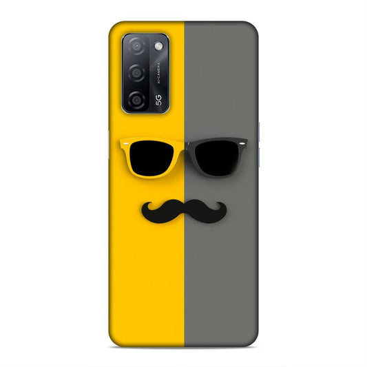 Spect and Mustache Hard Back Case For Oppo A53s 5G / A55 5G / A16
