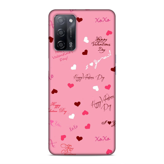 Happy Valentines Day Hard Back Case For Oppo A53s 5G / A55 5G / A16