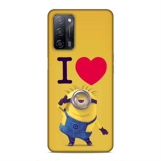 I love Minions Hard Back Case For Oppo A53s 5G / A55 5G / A16
