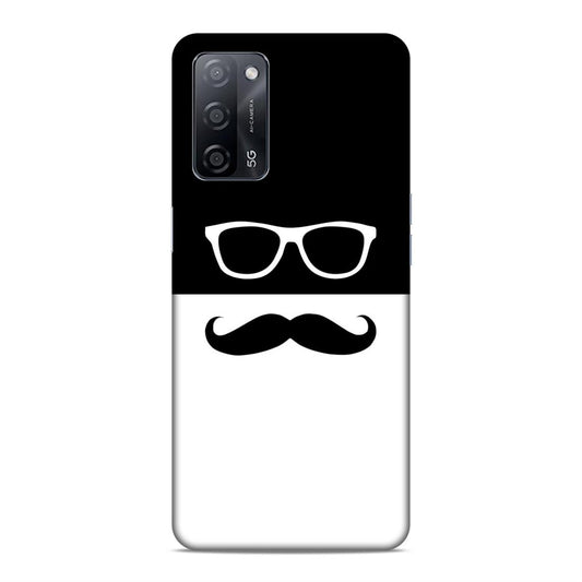 Spect and Mustache Hard Back Case For Oppo A53s 5G / A55 5G / A16