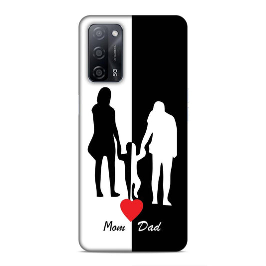 Mom Dad Hard Back Case For Oppo A53s 5G / A55 5G / A16