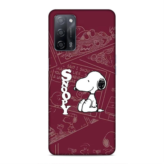 Snoopy Cartton Hard Back Case For Oppo A53s 5G / A55 5G / A16