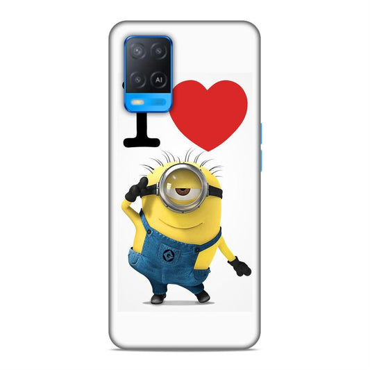 I love Minions Hard Back Case For Oppo A54 4G