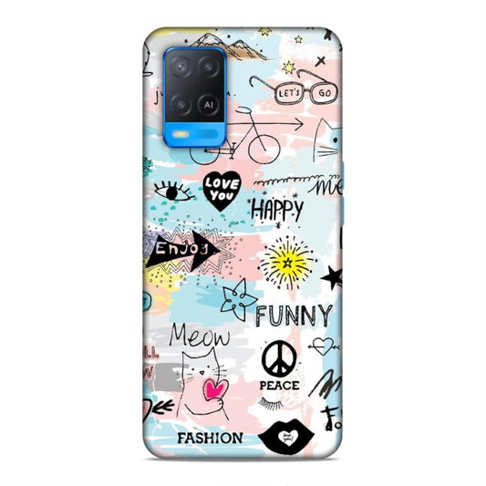 Quoted Hard Back Case For Oppo A54 4G