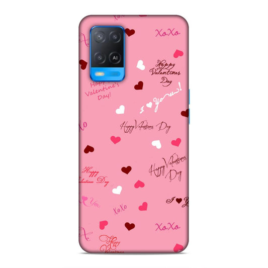 Happy Valentines Day Hard Back Case For Oppo A54 4G