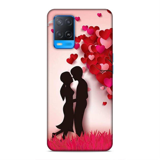 Couple Love Hard Back Case For Oppo A54 4G