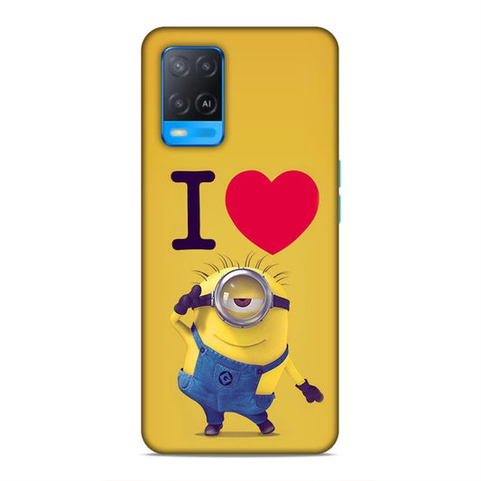 I love Minions Hard Back Case For Oppo A54 4G