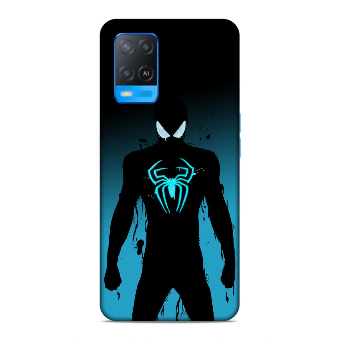 Black Spiderman Hard Back Case For Oppo A54 4G