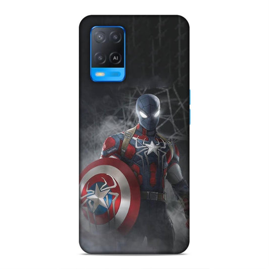 Spiderman With Shild Hard Back Case For Oppo A54 4G