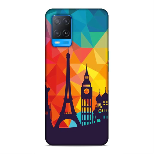 Abstract Monuments Hard Back Case For Oppo A54 4G
