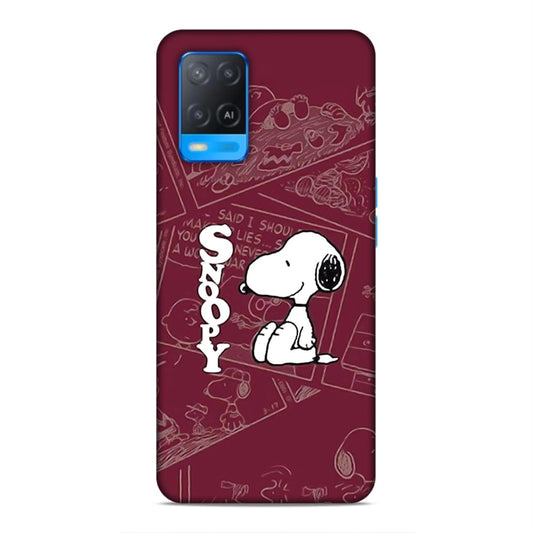 Snoopy Cartton Hard Back Case For Oppo A54 4G