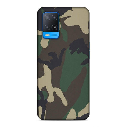 Army Hard Back Case For Oppo A54 4G