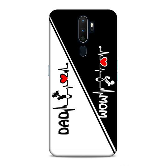 Mom Dad Hard Back Case For Oppo A5 2020 / A9 2020