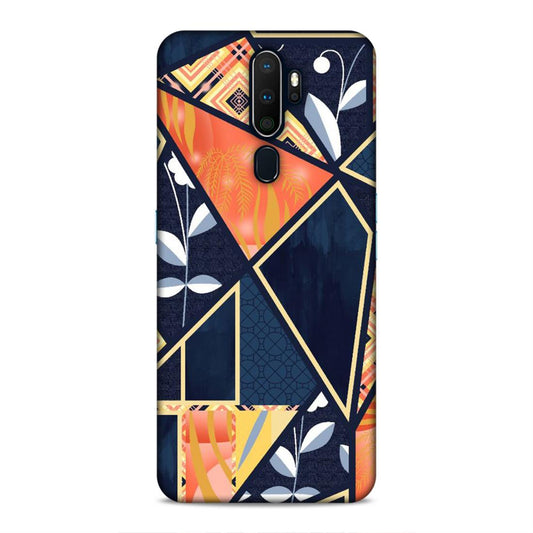 Floral Textile Pattern Hard Back Case For Oppo A5 2020 / A9 2020