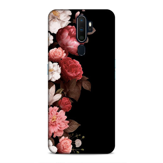 Floral in Black Hard Back Case For Oppo A5 2020 / A9 2020