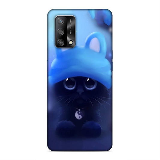 Cute Cat Hard Back Case For Oppo F19 / F19s