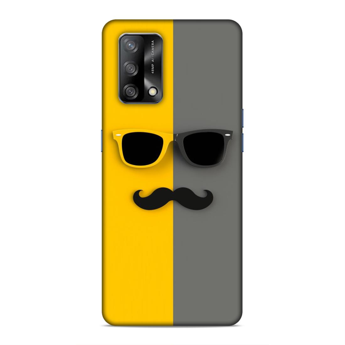 Spect and Mustache Hard Back Case For Oppo F19 / F19s