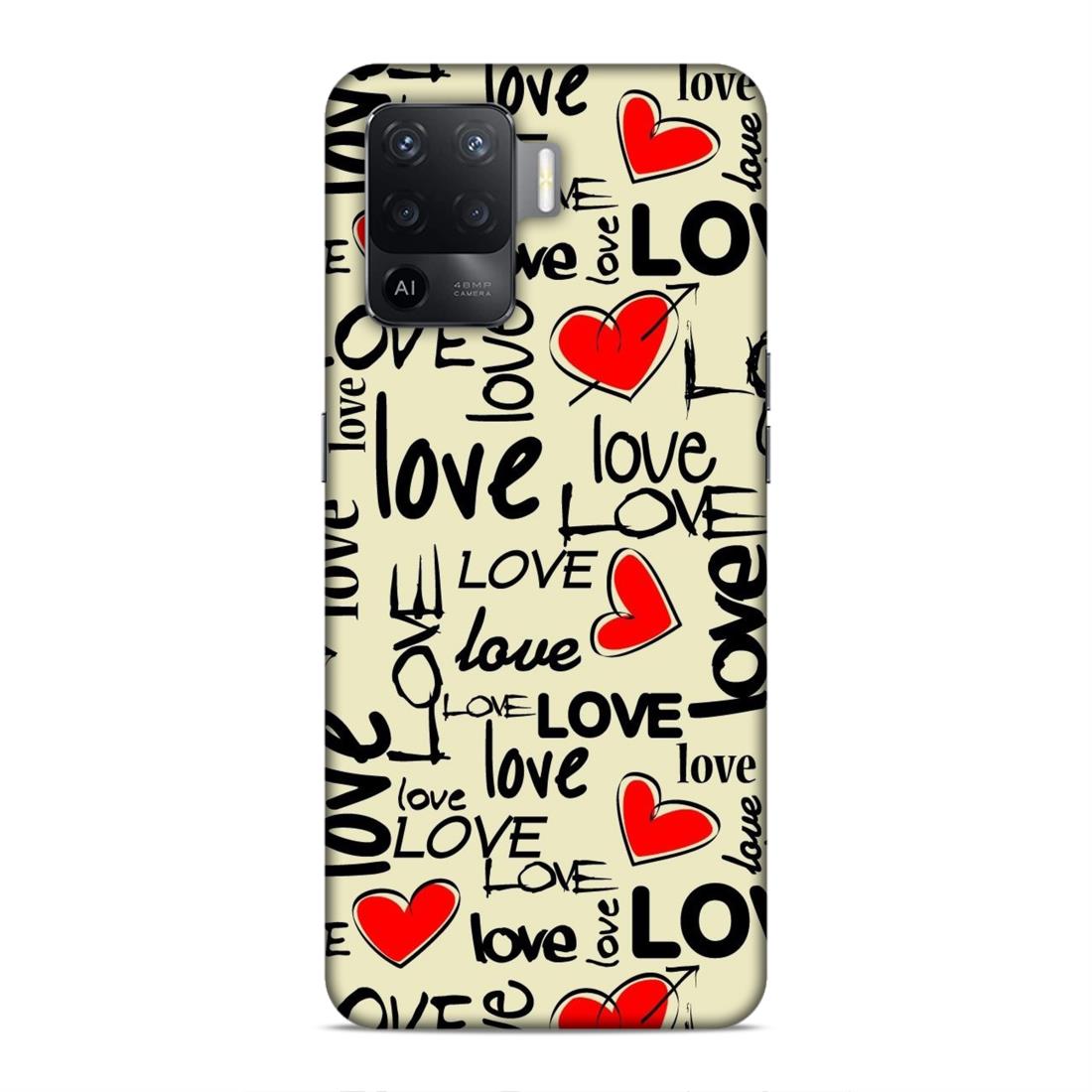 Love Hard Back Case For Oppo F19 Pro