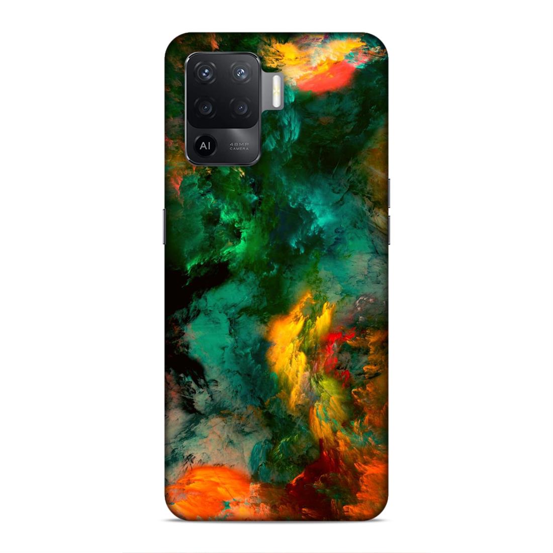 Abstract Hard Back Case For Oppo F19 Pro