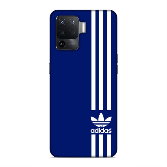 Adidas in Blue Hard Back Case For Oppo F19 Pro