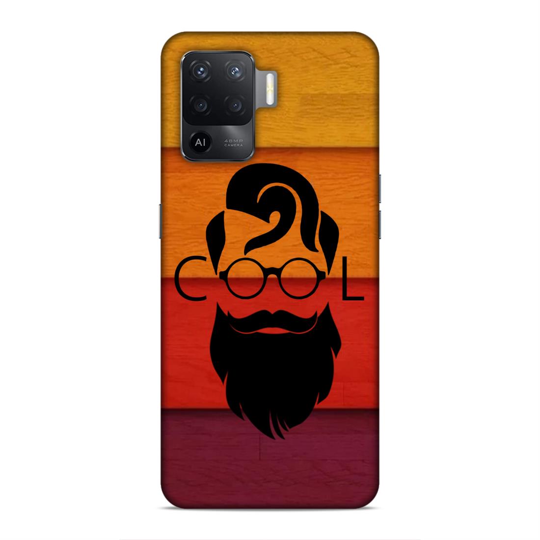 Cool Beard Man Hard Back Case For Oppo F19 Pro