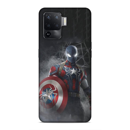Spiderman With Shild Hard Back Case For Oppo F19 Pro