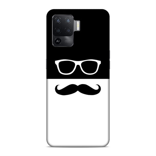 Spect and Mustache Hard Back Case For Oppo F19 Pro