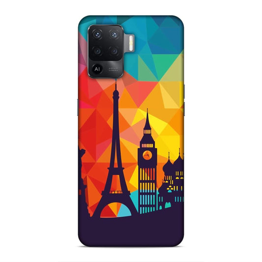 Abstract Monuments Hard Back Case For Oppo F19 Pro