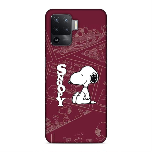 Snoopy Cartton Hard Back Case For Oppo F19 Pro