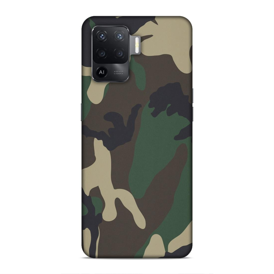 Army Hard Back Case For Oppo F19 Pro
