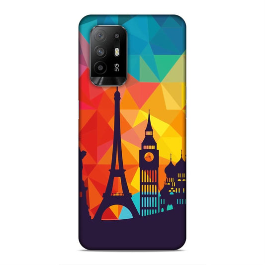 Abstract Monuments Hard Back Case For Oppo F19 Pro Plus