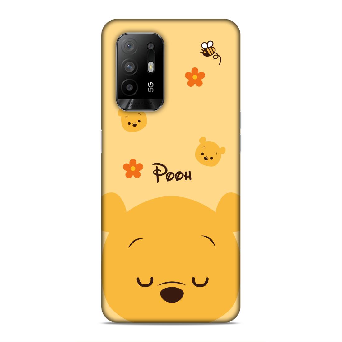 Pooh Cartton Hard Back Case For Oppo F19 Pro Plus