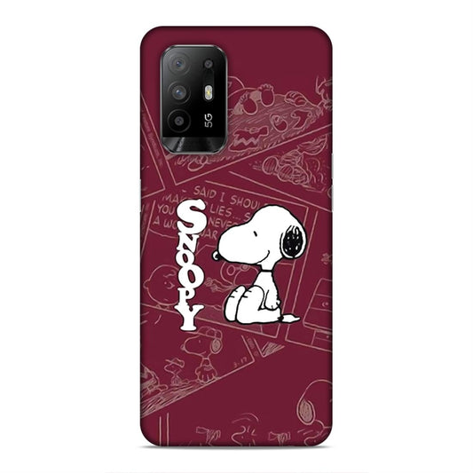 Snoopy Cartton Hard Back Case For Oppo F19 Pro Plus