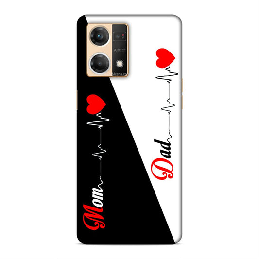 Love Mom Dad Hard Back Case For Oppo F21 Pro / F21s Pro