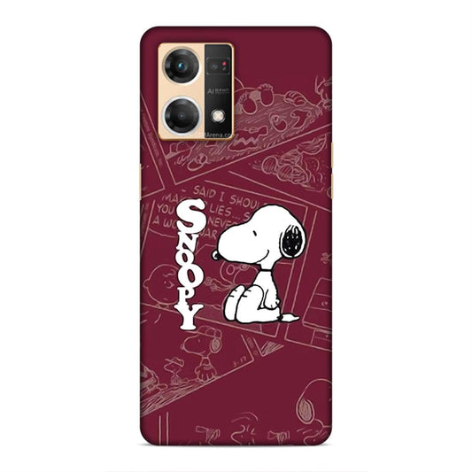 Snoopy Cartton Hard Back Case For Oppo F21 Pro / F21s Pro