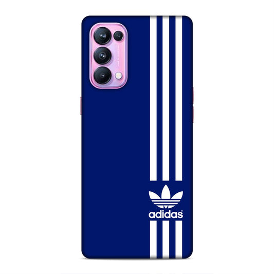 Adidas in Blue Hard Back Case For Oppo Reno 5 Pro
