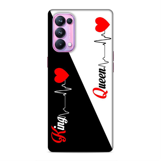King Queen Love Hard Back Case For Oppo Reno 5 Pro