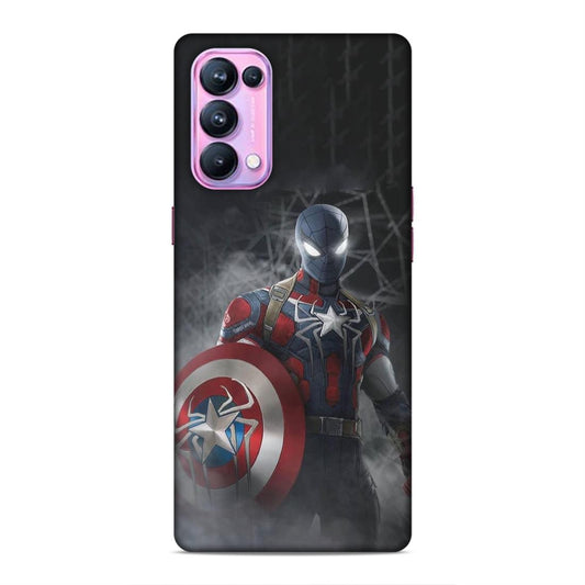 Spiderman With Shild Hard Back Case For Oppo Reno 5 Pro