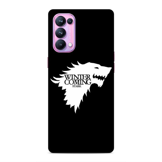 Winter Is Coming Stark Hard Back Case For Oppo Reno 5 Pro