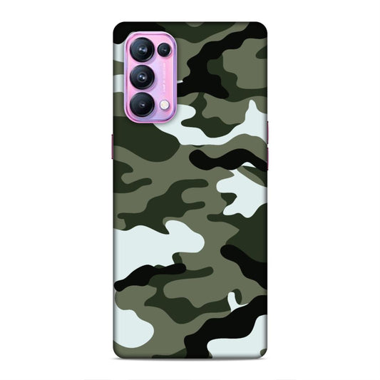 Army Suit Hard Back Case For Oppo Reno 5 Pro