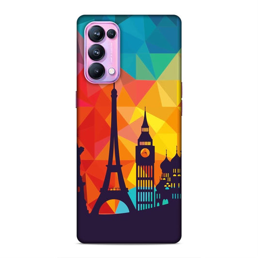 Abstract Monuments Hard Back Case For Oppo Reno 5 Pro